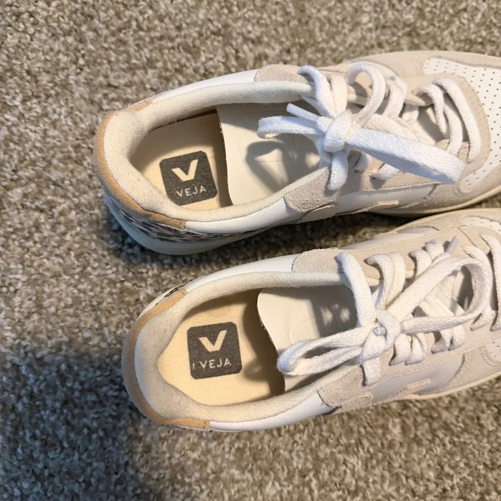 Veja x Madewell V 10 leopard sneakers leather us 8 eur 39 preppy classic